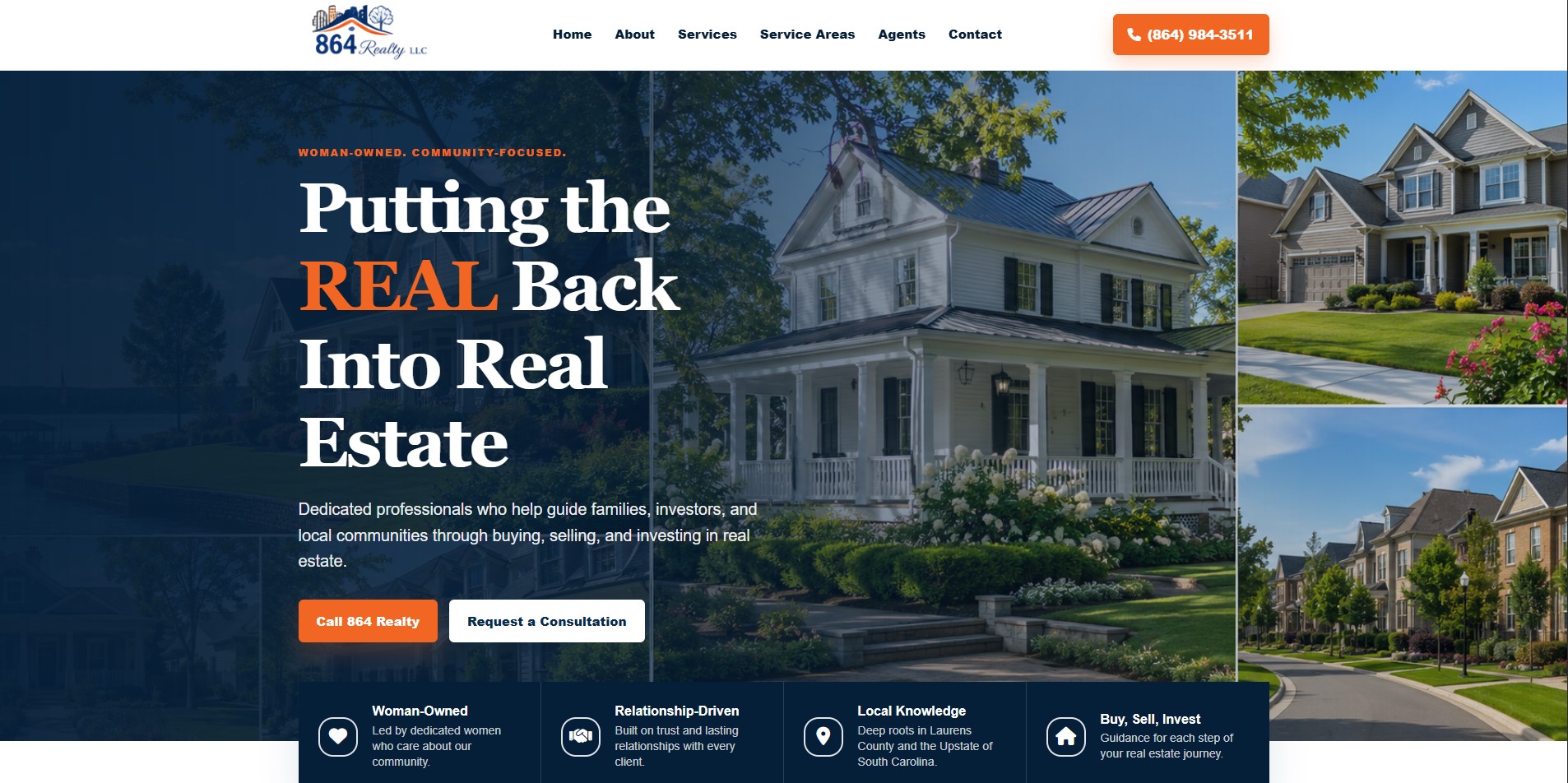 864 Realty LocalFront page preview